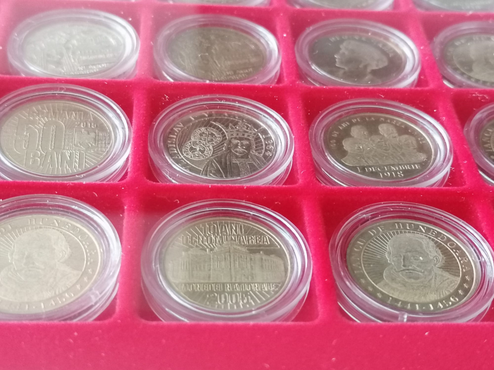 Tavita depozitare monede 50 bani proof, dispune de 48 spatii patrate x 30 MM [6]