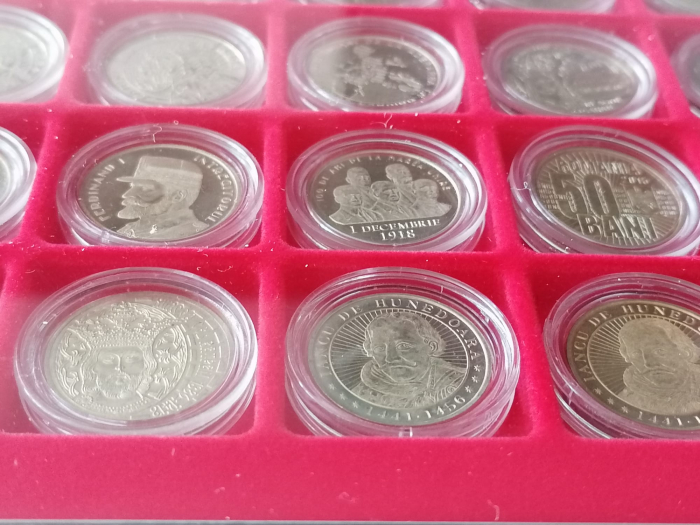 Tavita depozitare monede 50 bani proof, dispune de 48 spatii patrate x 30 MM [2]
