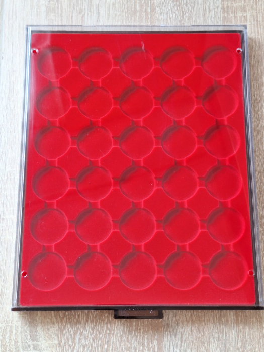 Tavita expunere si stocare monede, 30 spatii rotunde x 37 MM [3]