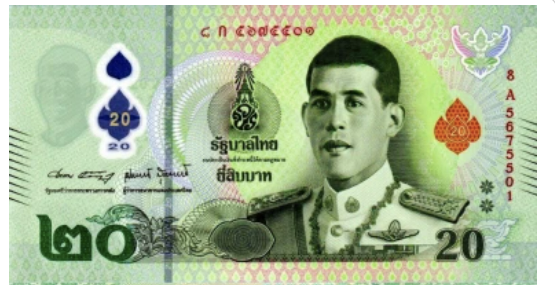 Thailanda Baht Polymer Unc Clasor A