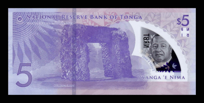 Tonga 5 Pa`anga 2024, Regele Tupou VI, polimer, necirculata [2]