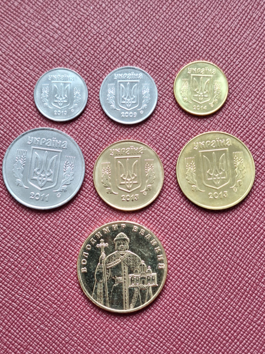 Ucraina 7 monede set 1997-2015, necirculate [2]