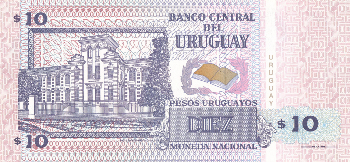 Uruguay 10 Pesos 1998, necirculata [2]