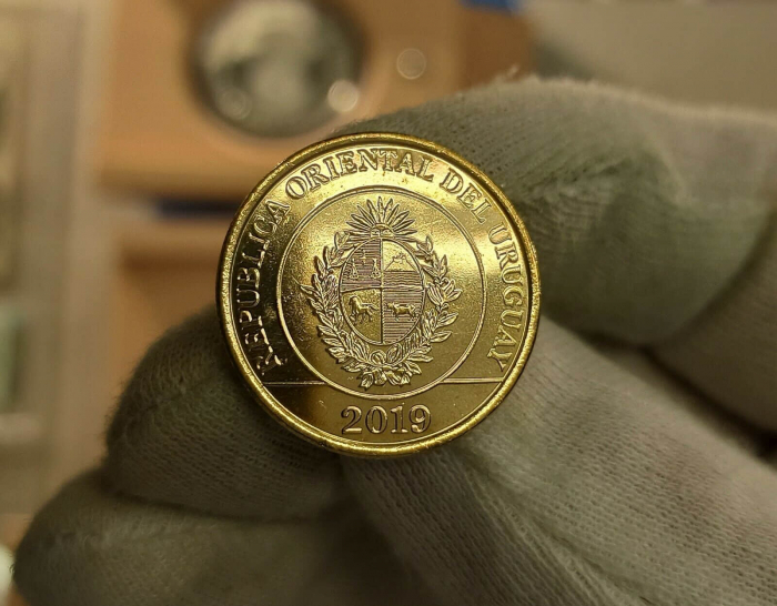 Uruguay 2 Pesos Uruguayos 2019 Unc, animal [2]
