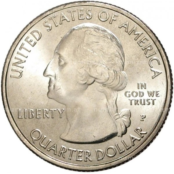 USA, 25 Centi 2017: Insula Ellis - Monumentul Național Statuia Libertății, UNC [2]