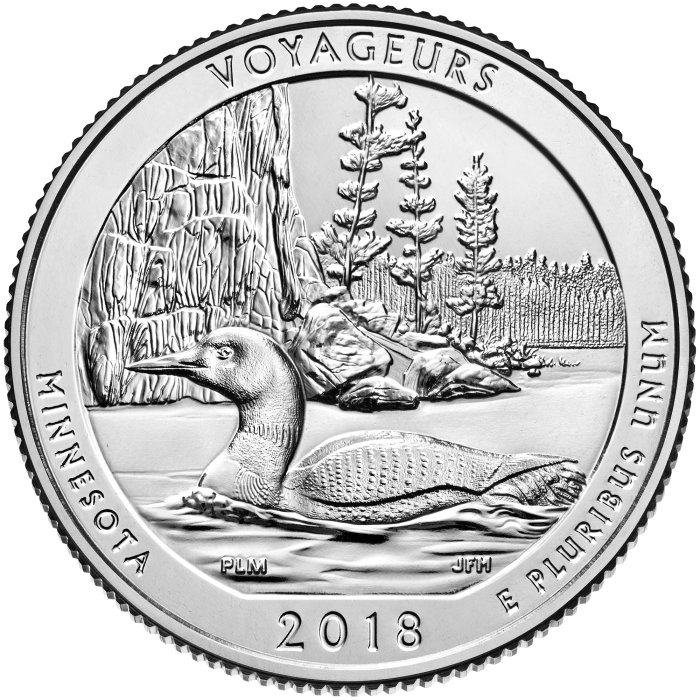 USA 25 centi 2018, Parcul Natural Voyageur, Minnesota, UNC [1]