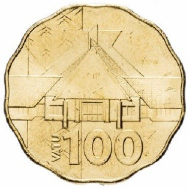 Vanuatu 100 vatu 2015, Parlamentul, necirculata [2]