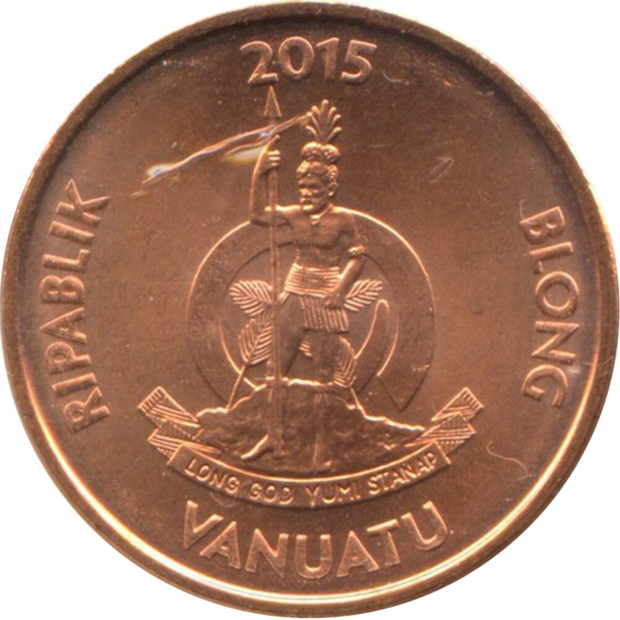 Vanuatu 5 vatu, 2015 (Canoe) UNC [1]
