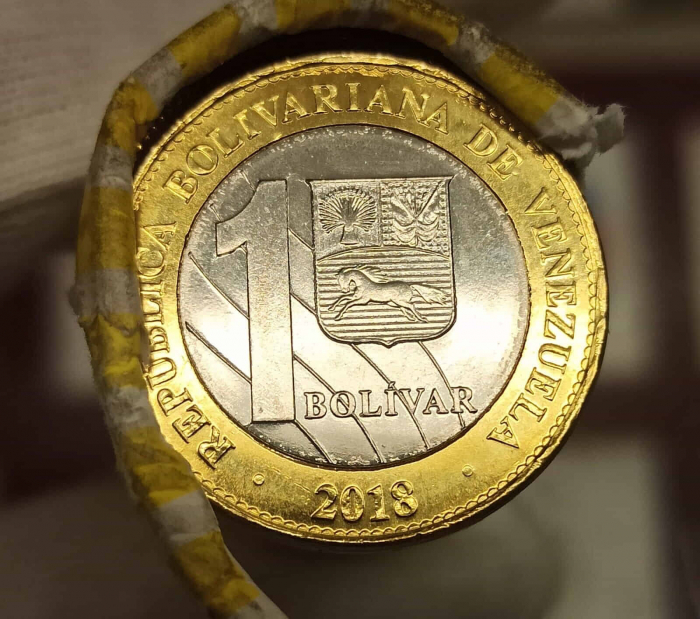 Venezuela 1 Bolivar Soberano 2018, Bimetal, UNC [1]