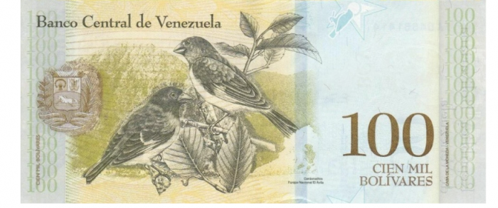 Venezuela 100.000 bolivari 2017, necirculata [1]