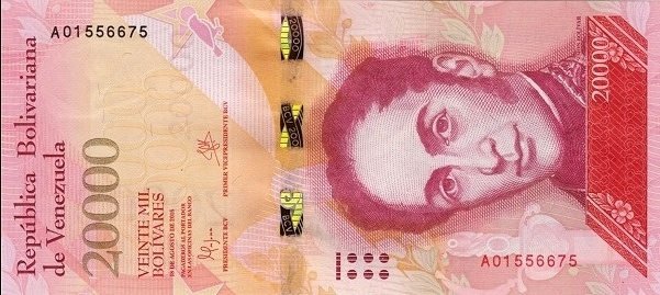 VENEZUELA 20000 bolivares 13 decembrie 2017 UNC [2]
