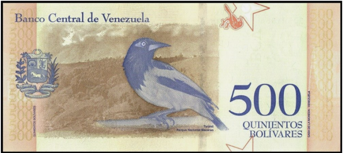 VENEZUELA 500 bolivares 2018, necirculata [1]