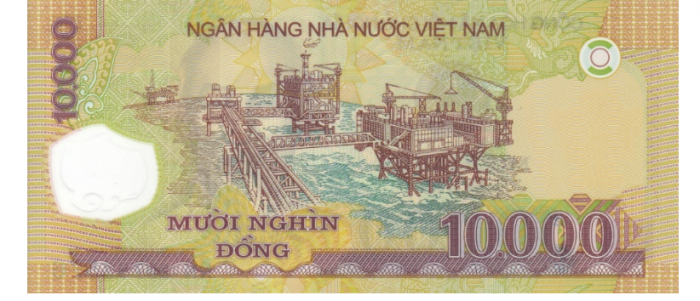 VIETNAM 10.000 dong nedatata, polimer, necirculata [2]
