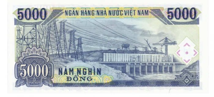 VIETNAM 5000 dong 1991, necirculata [2]