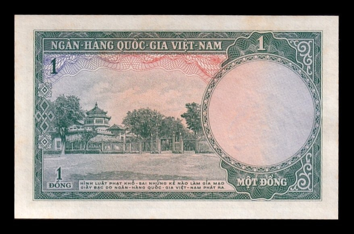 Vietnamul de Sud, 1 dong 1956, aproape necirculata [2]