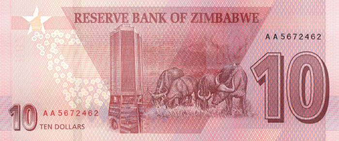 ZIMBABWE 10 dollars 2020, necirculata [1]