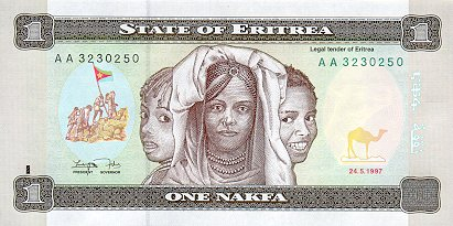 Eritrea - Eritrea, 1 nakfa 1997, necirculata