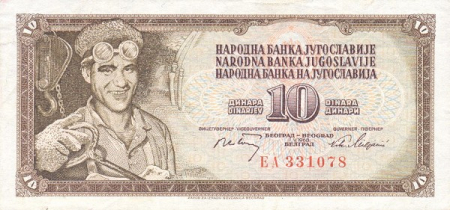 Iugoslavia - Iugoslavia, 10 Dinari 1978, necirculata