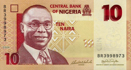 Nigeria, 10 Naira 2006, hartie, necirculata [1]