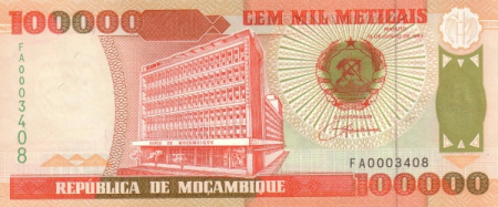 Mozambic 100000 Meticais 1993, necirculata [1]