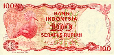 Bancnote Asia - Indonezia, 100 Rupii 1984, aproape necirculata