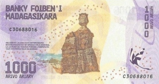 Madagascar - Madagascar, 1000 Ariary 2017, necirculata