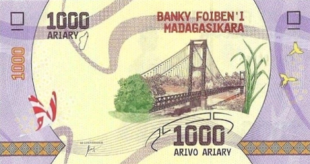 Madagascar, 1000 Ariary 2017, necirculata [1]