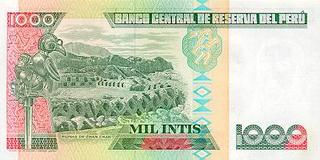 PERU 1000 intis 1988, Maresalul Andrés Avelino Cáceres, necirculata [1]