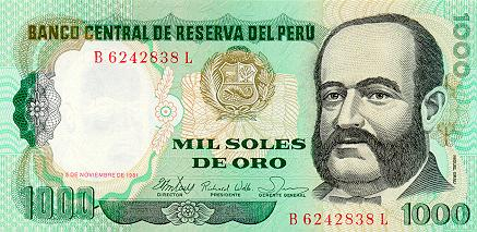 Peru 1000 Soles de Oro 1981, necirculata [1]