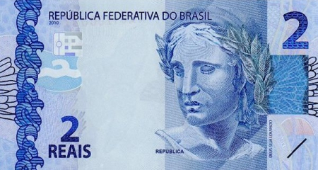 BRAZILIA 2 reais 2019, testoasa, necirculata [1]