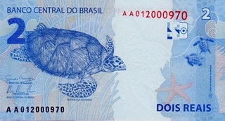 Brazilia - BRAZILIA 2 reais 2019, testoasa, necirculata