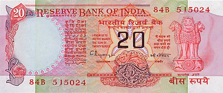 INDIA 20 rupii 1992, necirculata [0]