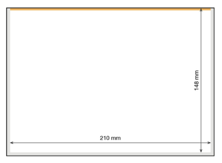 Accesorii colectie bancnote - Set 50 folii protectie/posete bancnote, 1 buzunar, 210x148 mm