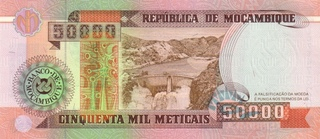 Mozambic - Mozambic 50000 Meticais 1993, necirculata