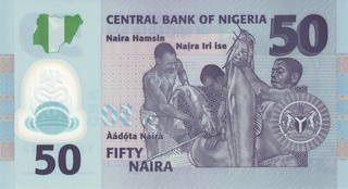 Nigeria, 50 Naira 2013-2024 polimer, necirculata [1]