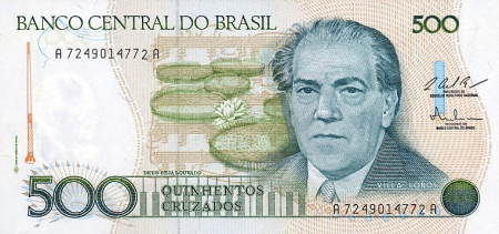 BRAZILIA 500 cruzados 1987, necirculata [1]