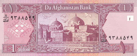 Bancnote Asia - Afghanistan 1 Afghani 2002, necirculata