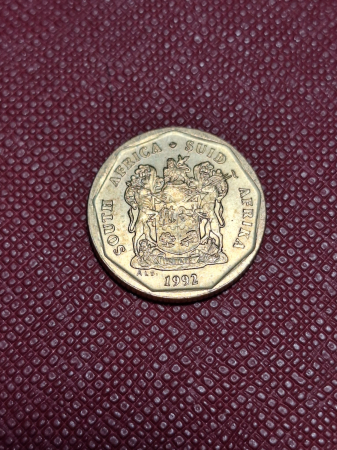 Monede Africa - Africa de Sud 20 centi 1992