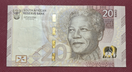 Bancnote Africa - Africa de Sud, 20 Rand 2023, Nelson Mandela, circulata