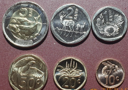 Monede Africa - Africa de Sud, 2023-2024, set 6 monede: 10,20,50 Centi, 1,2,5 Rand, UNC