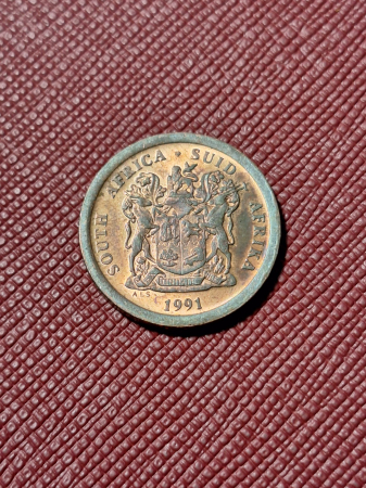 Monede Africa - Africa de Sud 5 centi 1991