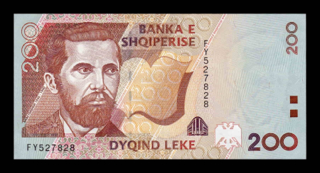 Albania - Albania 200 Leke 1996, Naim Frashëri, necirculata