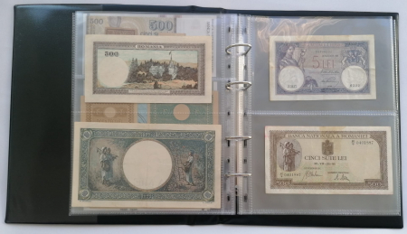 Album pentru bancnote prevazut cu 40 folii si 110 compartimente stocare [4]