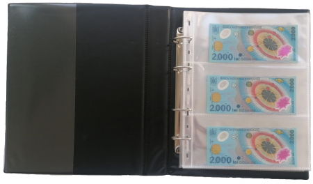 Album pentru bancnote prevazut cu 50 folii si 140 compartimente stocare [2]