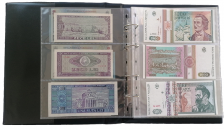 Album pentru bancnote prevazut cu 50 folii si 140 compartimente stocare [3]