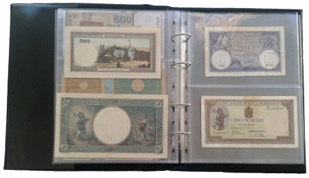 Album pentru bancnote prevazut cu 50 folii si 140 compartimente stocare [6]