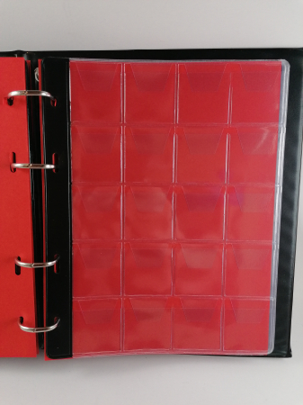 Album tip clasor cu 200 spatii stocare monede, include 10 folii [3]