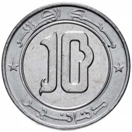 Algeria 10 Dinari 2019 Soimul, Bimetal, Unc [1]