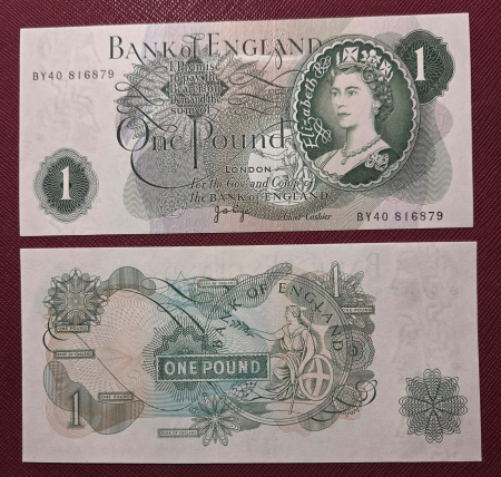 Marea Britanie - Anglia 1 Pound 1960-1977, necirculata