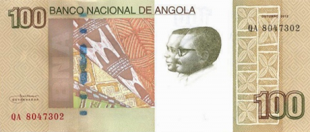 Angola, 100 Kwanzas 2012, aproape necirculata [1]